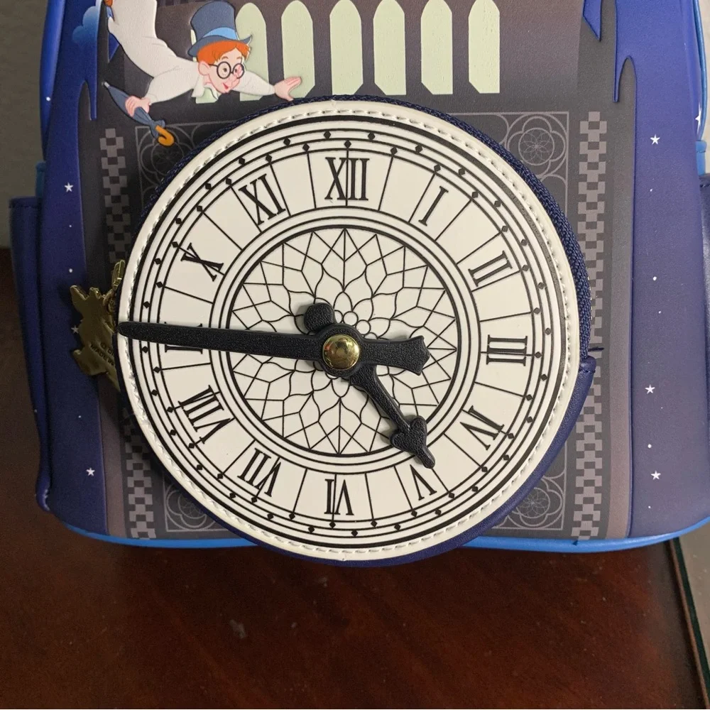 NWT Loungefly X Disney Peter Pan Glow in the Dark Mini Backpack